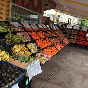 a variety of fruits and vegetables