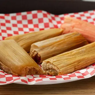 a plate of tamales