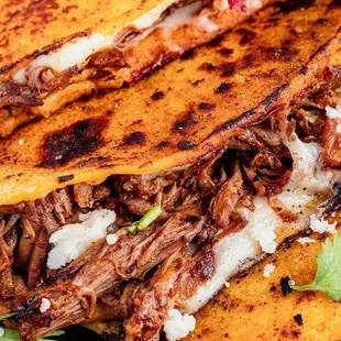 a plate of mexican food