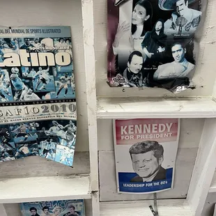 The ceiling posters ha