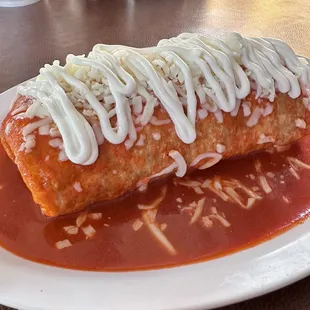 Wet 15. Burrito de Asada Lunch