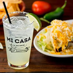 Mi Casa Margarita and Crispy Taco