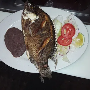 grilled fish, seafood, fish, food, grilled seafood