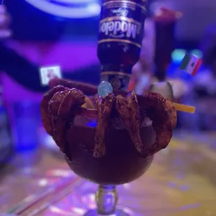 a chocolate covered dessert