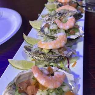 Ostiones preparado (prepared oysters)