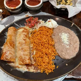 Machaca Beef Enchiladas