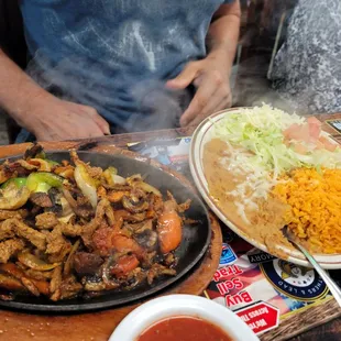 Steak Fajitas  (came with tortillas)