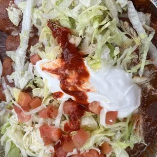 Enchiladas Super Rancheros (to-go)