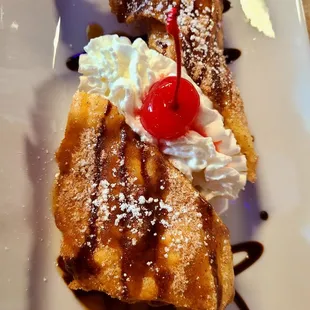 Churro Cheesecake had a nice contrast between the crispy churro exterior and creamy cheesecake filling - what a treat!