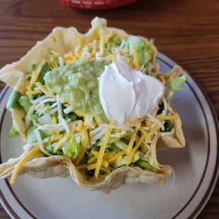 Tostada Salad w/Shredded Beef