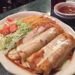 Fried chimichangas