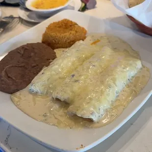 Sour Cream Chicken Enchiladas