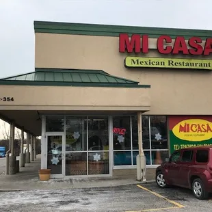 Front of the restaurant.