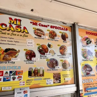 ramen and noodles, menu