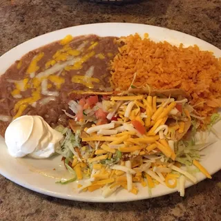 Mi Casa Taco Grande Plate
