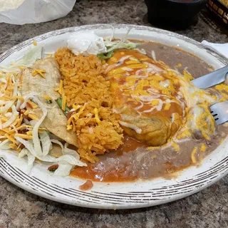 Combo 2 - Chile Relleno with Taco