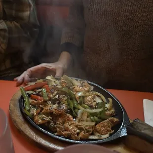 Chicken fajitas