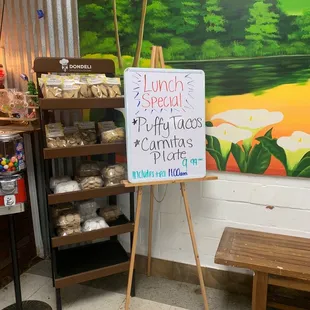 Lunch specials. Place closes early, so not much time to get them. Breakfast served all day!