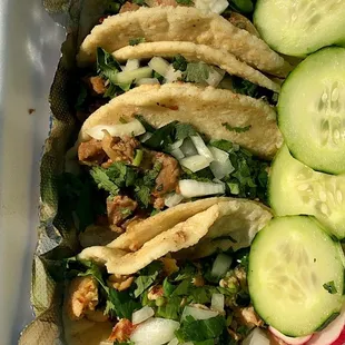 3 al pastor &amp; 1 pollo