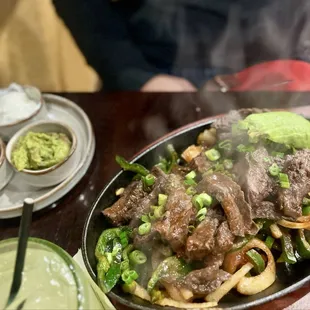 Steak fajitas