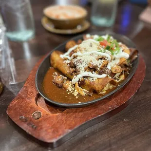 Chicken enchiladas