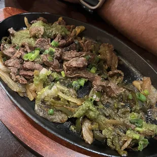 Steak fajitas
