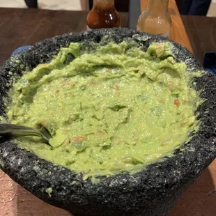 Guacamole made at tableside