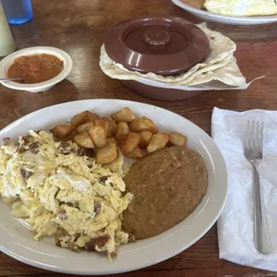 Breakfast Taco Plate (Bacon &amp; Egg)