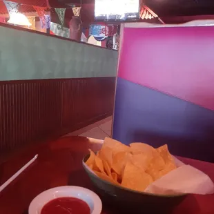 Chips and salsa. Hard not to fill up on them.