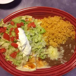 Lunch Chimichanga&apos;s.