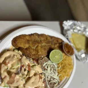 The fish plate is delicious !! Great tortillas