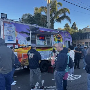 Outside of food truck at a recent event.