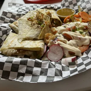 Shrimp quesadilla
