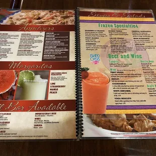 menu, pizza