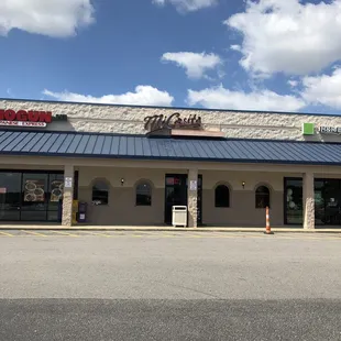 the front of the restaurant