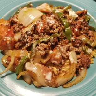 Chorizo and veggie rice bowl