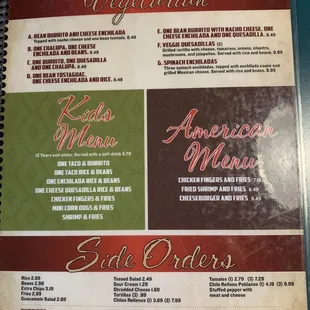 menu, pizza