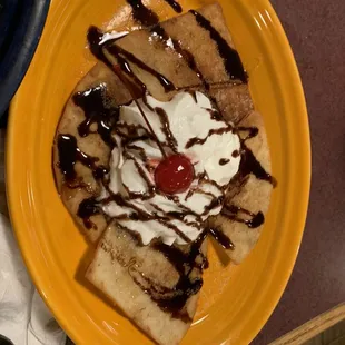 This is a dessert that they serve, but is the one I got for my birthday and it was great