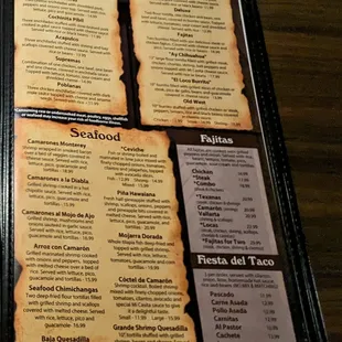 This is page 5 of their menu.  Photo taken December 30, 2022.