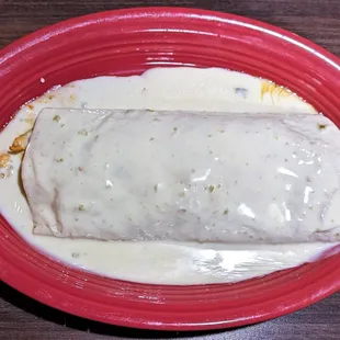 This is the Old West Burrito entrée.  Photo taken March 18, 2023.