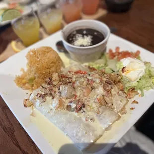 Seafood Enchiladas