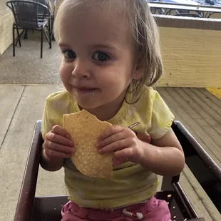 She loved the salsa.   And honestly it's the best around.