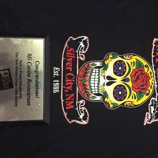 a t - shirt with a picture of a sugar skull