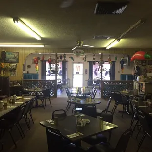 the interior of a restaurant