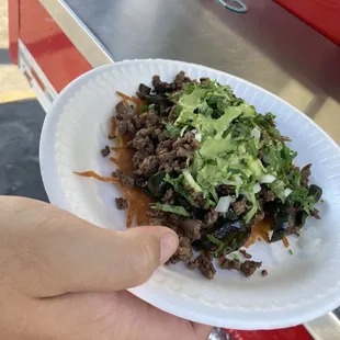 Azteca taco $4.50 it's huge!