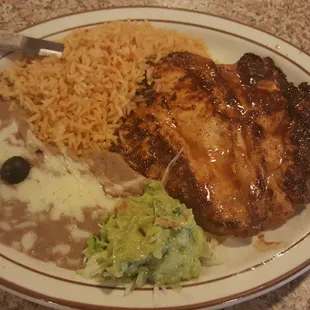 a plate of food on a table