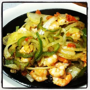 Shrimp fajitas: delicious!!!