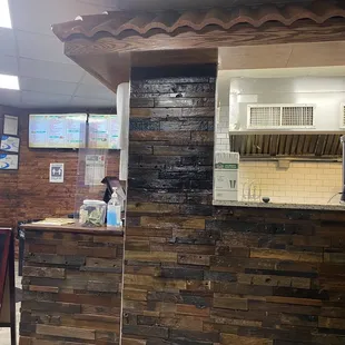 a view of the kitchen