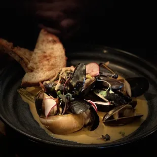 Clams in a nice spicy sauce