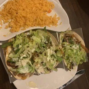 Steak and Queso tacos